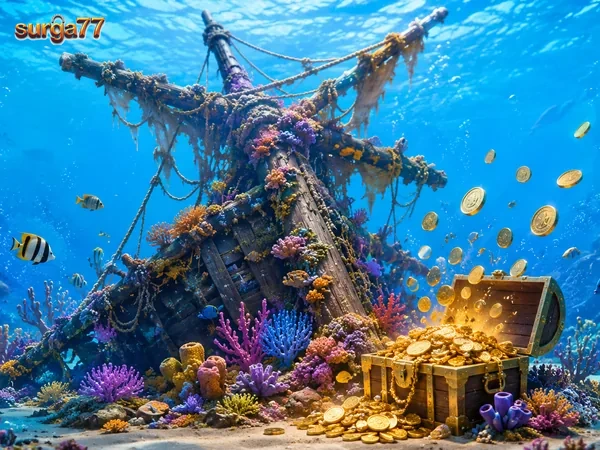 Tampilan Fisher Game di surga77 dengan tema permainan laut