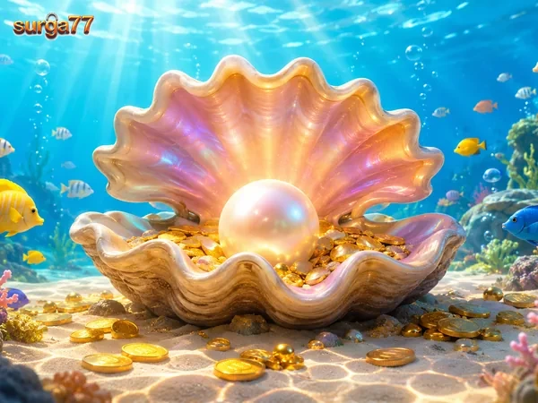 Ilustrasi permainan Fishing dengan tema bawah laut